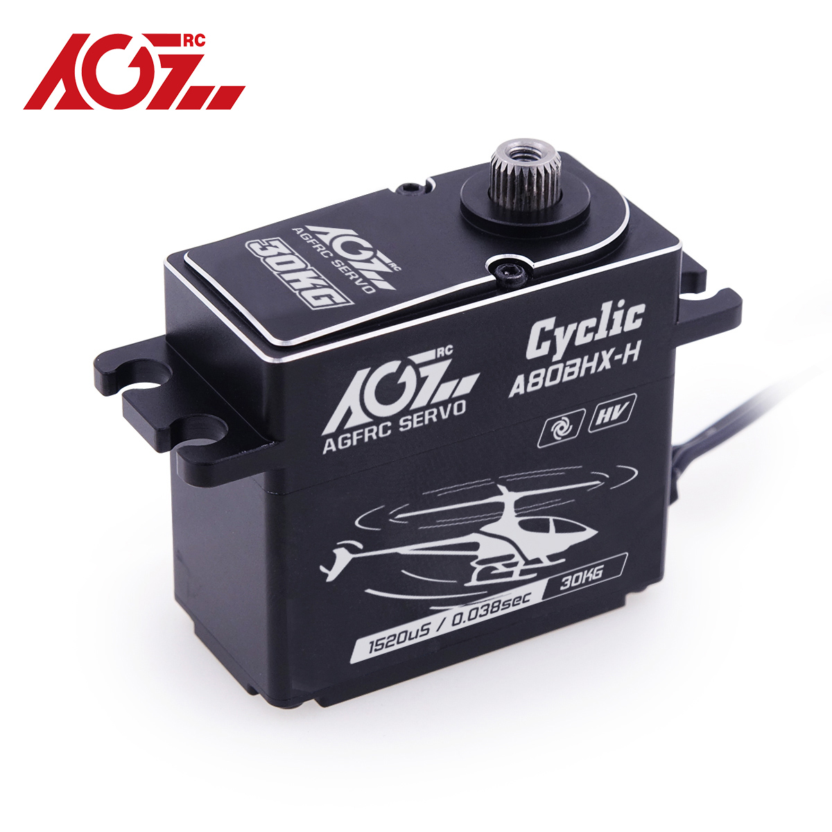 6S Lipo Battery 22.2V 5000Mah - Agfrc-車の穂軸ブラシレスサーボモーター,アルミニウムハウジングA80BHX-H 25t,30kg,0.038sec,570-800の高トルクhv