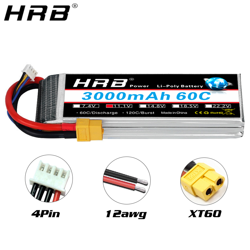 4S Lipo Battery 14.8V 6000Mah - HRBリポバッテリー 2S 3S 4S 6S 5S