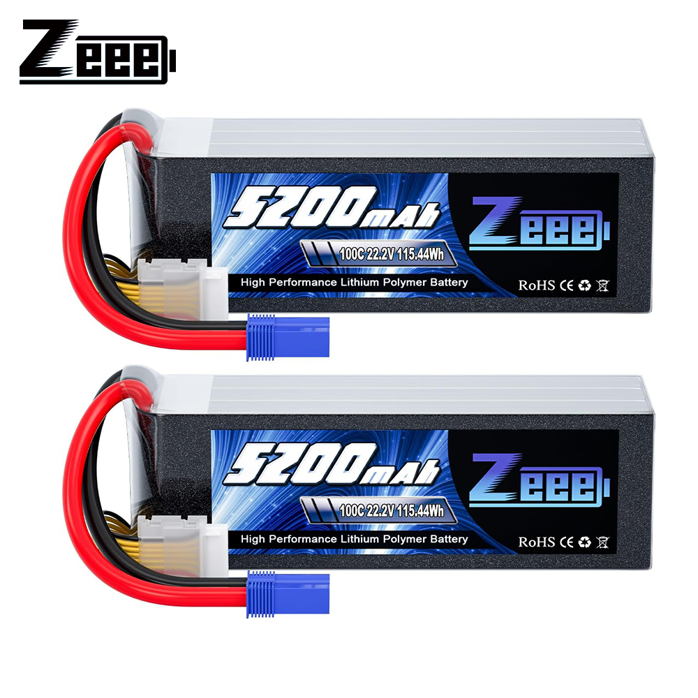 6S Lipo Battery 22.2V 5000Mah - Zeee 6S 5200mAh Lipo バッテリー 22.2V