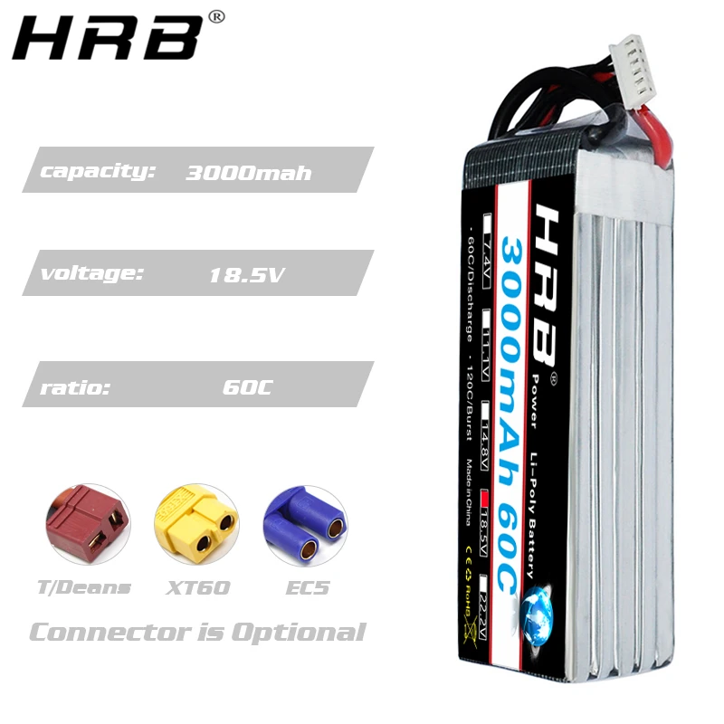 HRBリポバッテリー 2S 3S 4S 6S 5S 3000 - 4S Lipo Battery 14.8V 6000Mah のレビューと価格